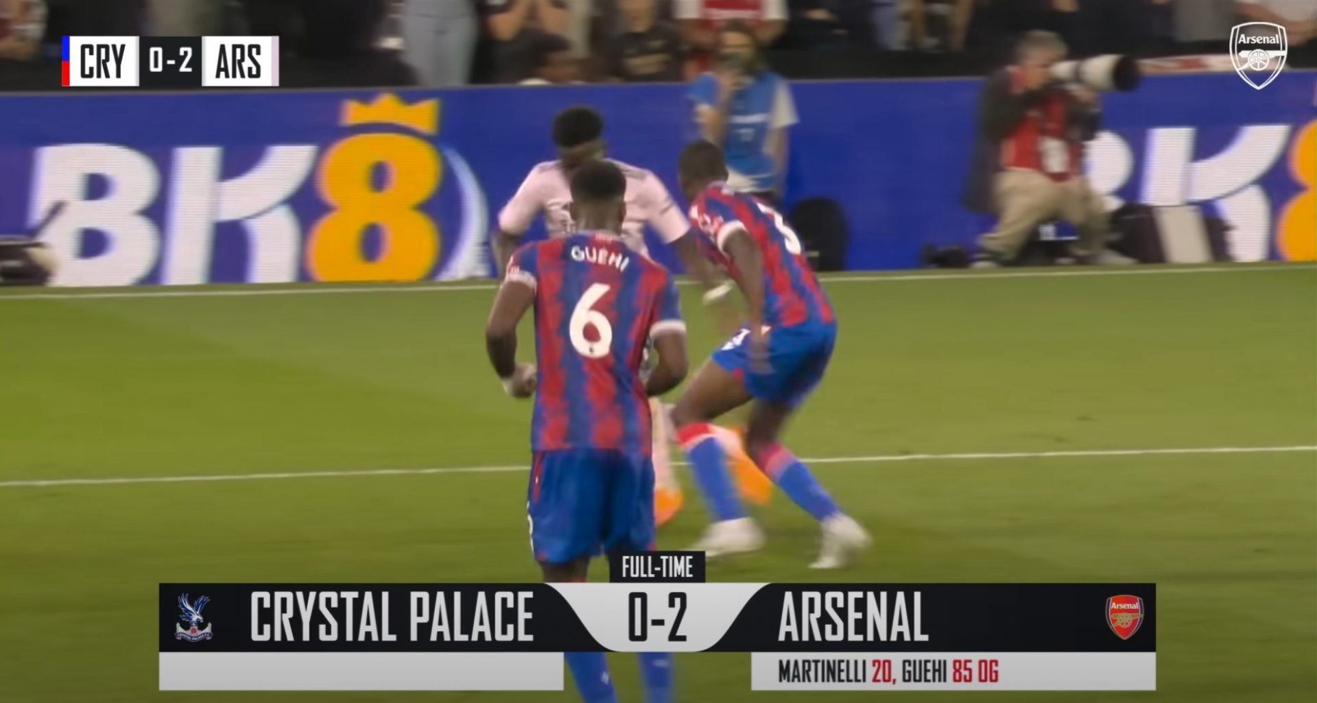 bk8 palace - arsenal