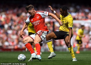New signing Christos Tzolis looks eager to take his chance on the left wing after Arsenal missed out on Vinicius Jr